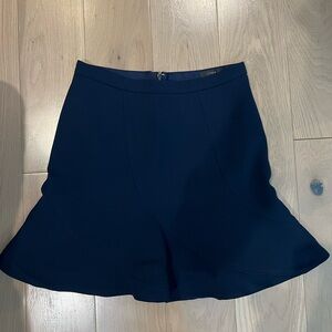 JCrew A-line Flare Skirt Navy 00